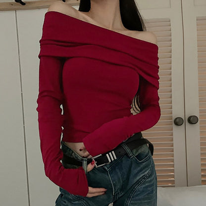 Women's Fashion Tight-Fit Bottoming T-Shirt