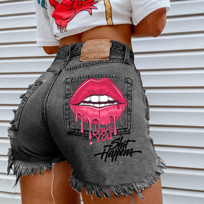 Fashion Ripped Denim Short