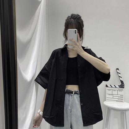 Fashionable Versatile Short Sleeve Shirt